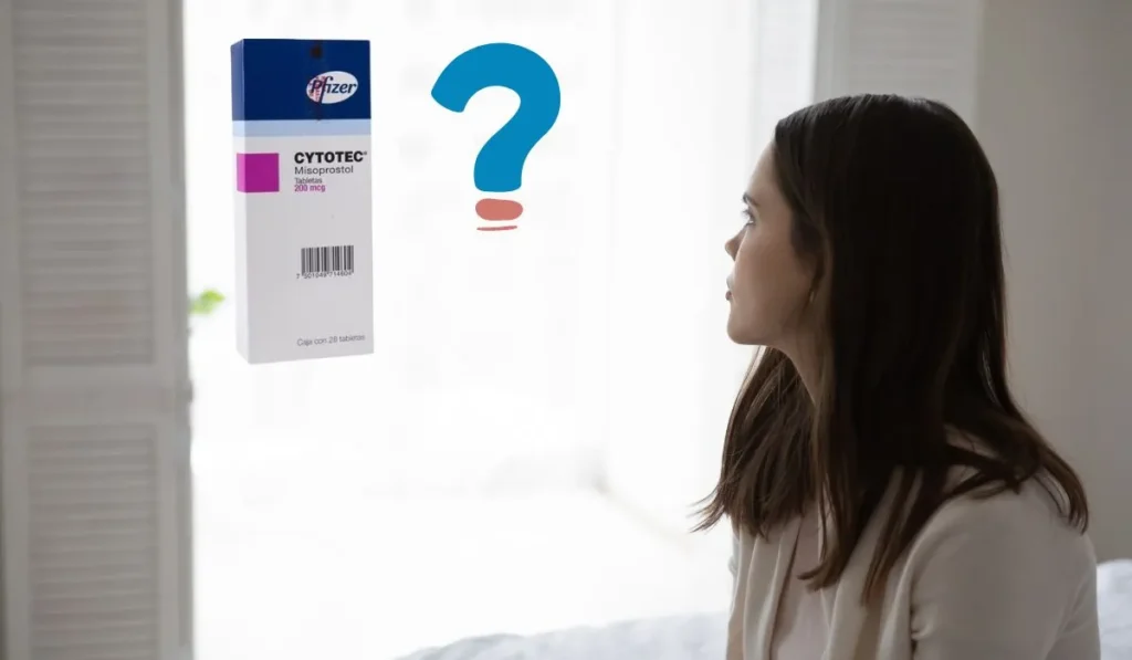 Mujer con preguntas sobre Cytotec misoprostol para abortar